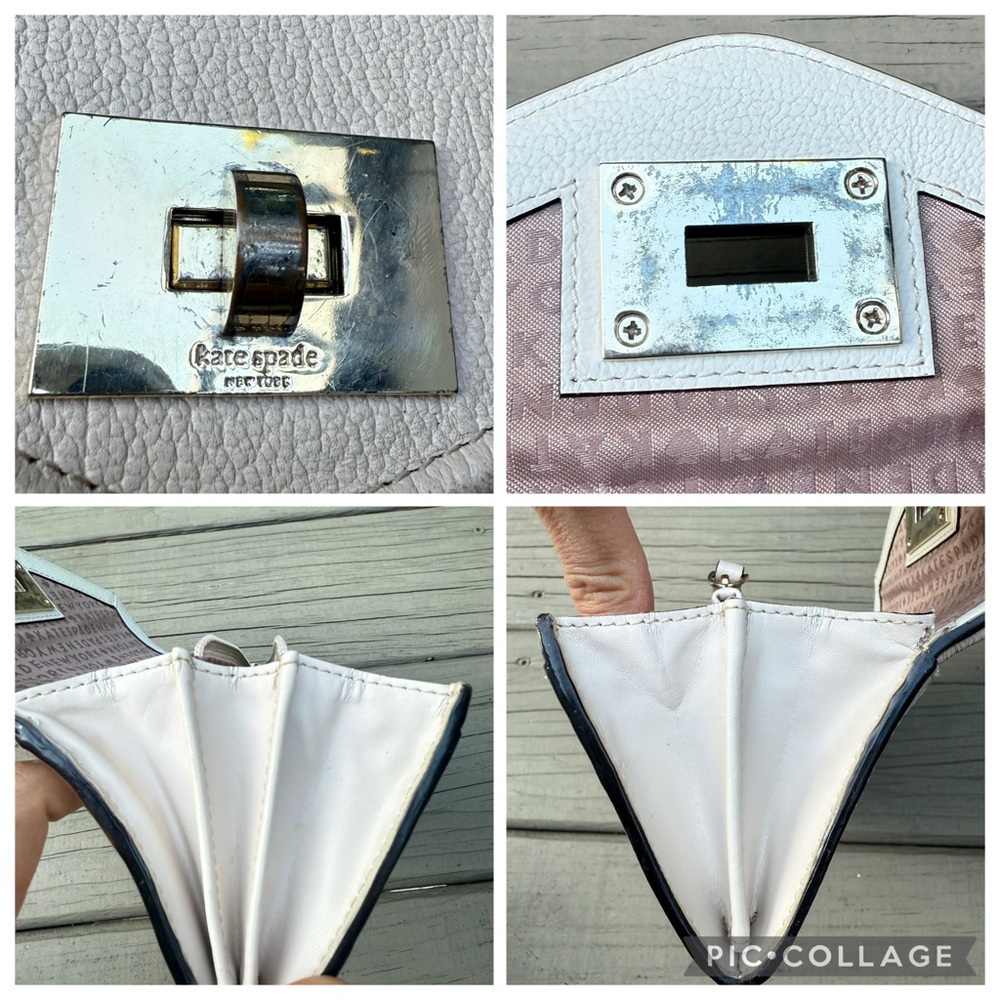 Kate Spade New York Walter Place Jean Leather Envelope Wallet in Pebble Cream - Picture 15 of 16